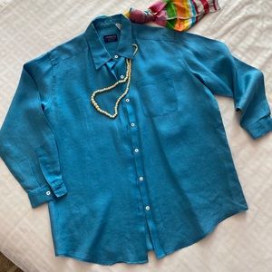 LIZ CLAIBOURNE Linen Blouse